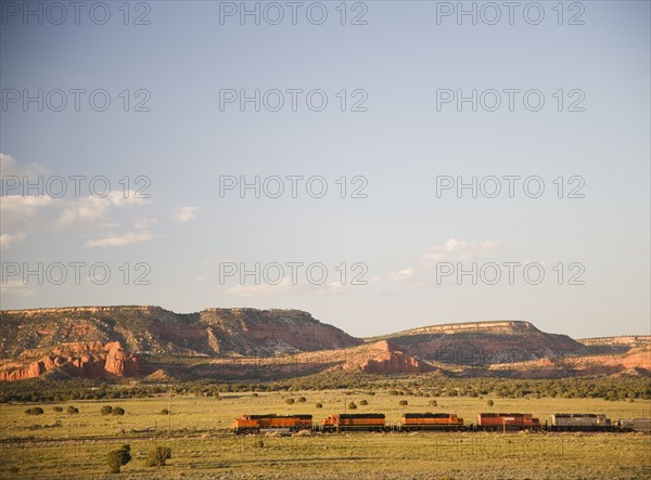 Train passing through New Mexico USA. Date : 2006