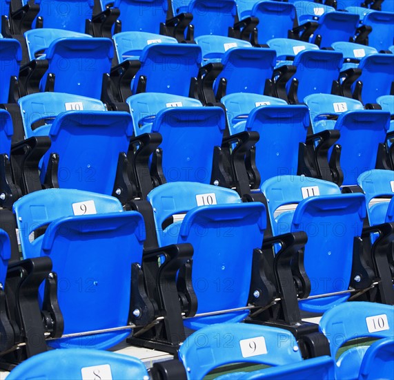 Numbered arena seating. Date : 2007