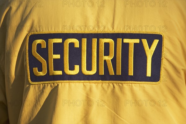 Security patch on back of jacket. Date : 2007