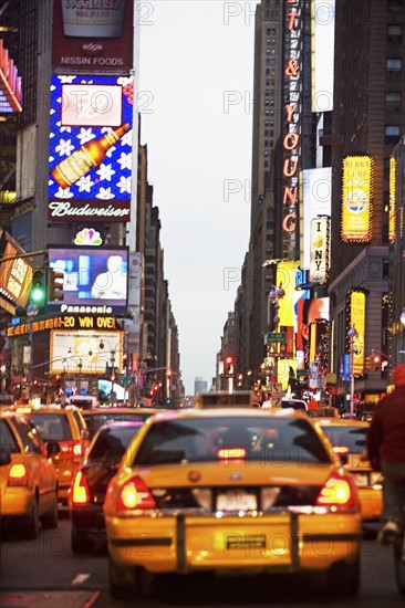 Traffic in Times Square, New York City. Date : 2007