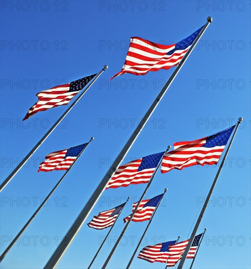 American flags. Date : 2007