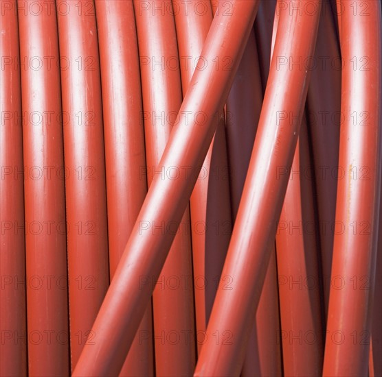 Close up of rolled hose. Date : 2007