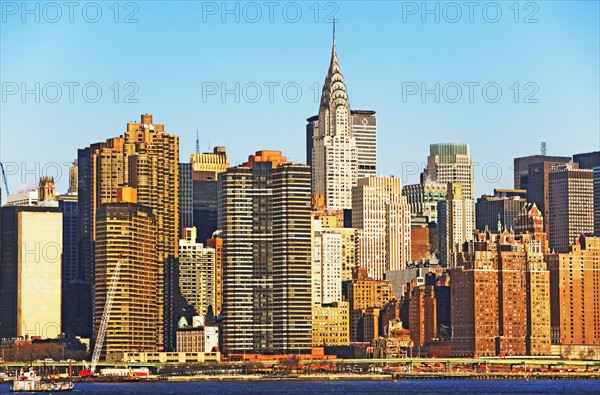 City skyline along water. Date : 2007