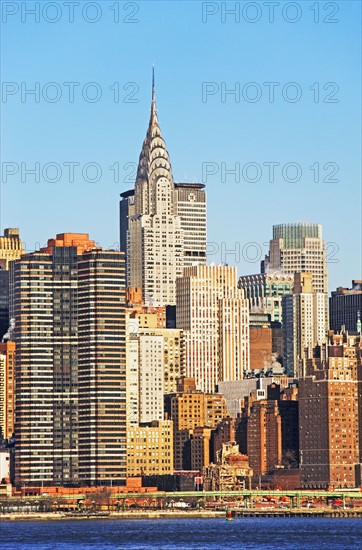 City skyline along water. Date : 2007