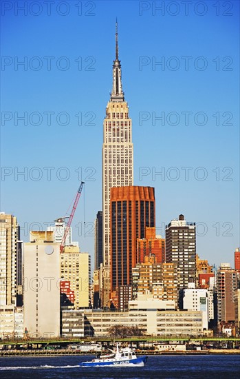 City skyline along water. Date : 2007