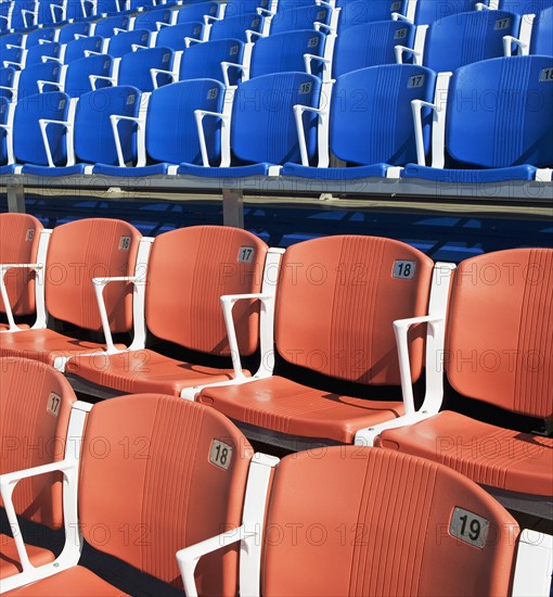 Numbered arena seating. Date : 2007