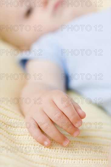 Close up of baby’s hand. Date : 2007
