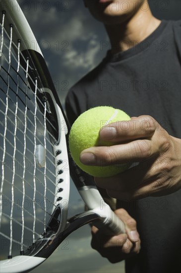 Close up of tennis player. Date : 2007