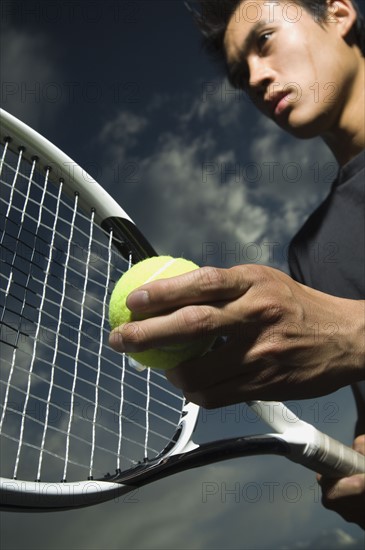 Close up of tennis player. Date : 2007