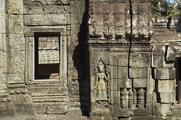 Ancient Temple Angkor Wat Banteay Kdei Cambodia. Date : 2006