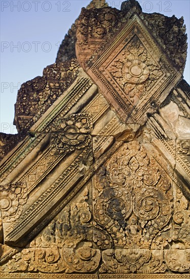 Ancient Temple Angkor Wat Banteay Srei Cambodia Khmer. Date : 2006