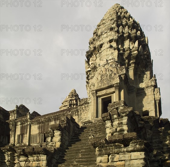 Ancient Temple Angkor Wat Cambodia Khmer. Date : 2006