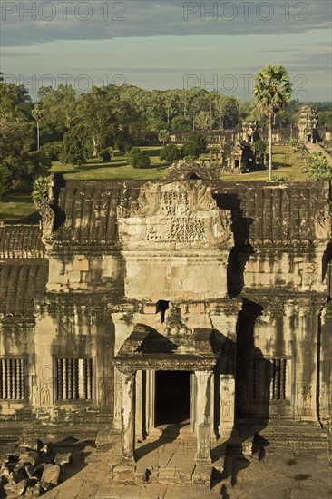 Ancient Temple Angkor Wat Cambodia Khmer. Date : 2006