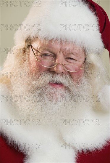 Portrait of Santa Claus.