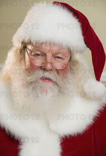 Portrait of Santa Claus.