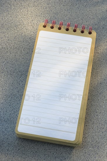 Blank pad of paper.