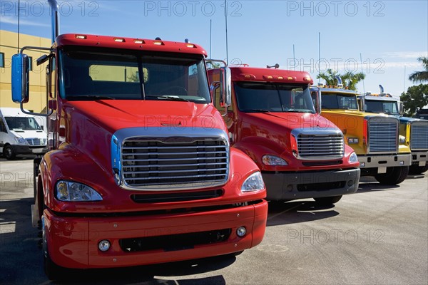 new trucks in a row. Date : 2008