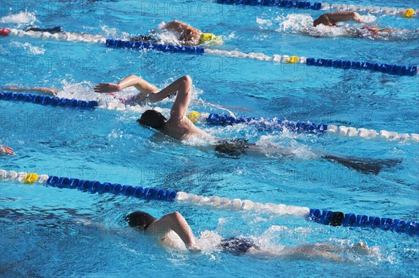 swimming in a pool. Date : 2008