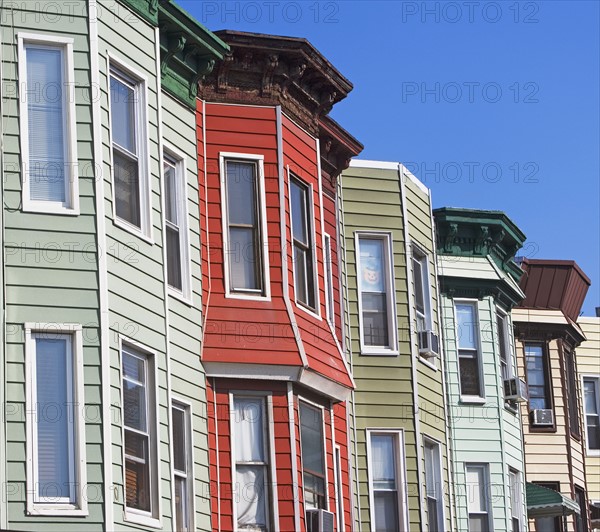 Row houses, Brooklyn, New York, United States. Date : 2008