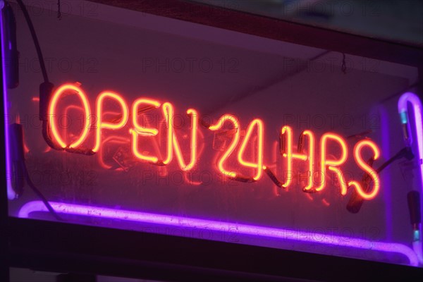 Close up of neon sign. Date : 2008