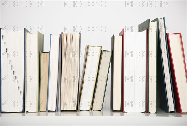 Close up of row of books. Date : 2008