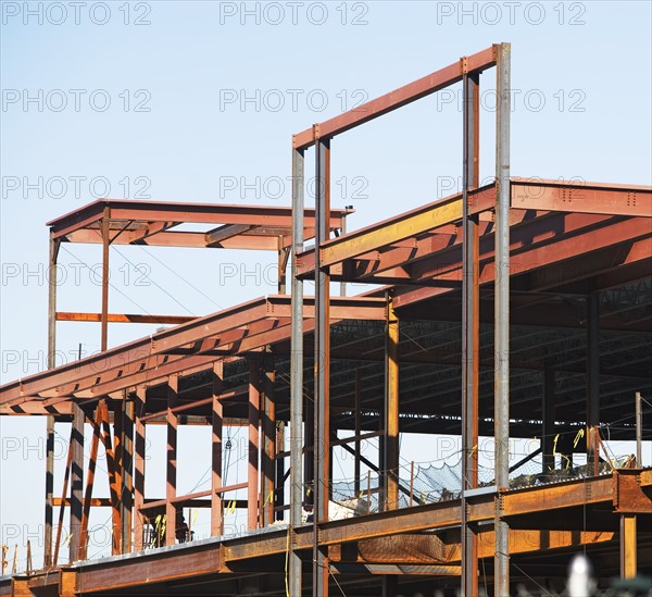 Commercial construction site, New York City, New York, United States. Date : 2008