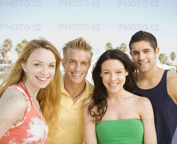 Portrait of two couples outdoors. Date : 2008