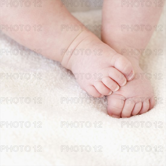 Close up of baby’s feet. Date : 2008
