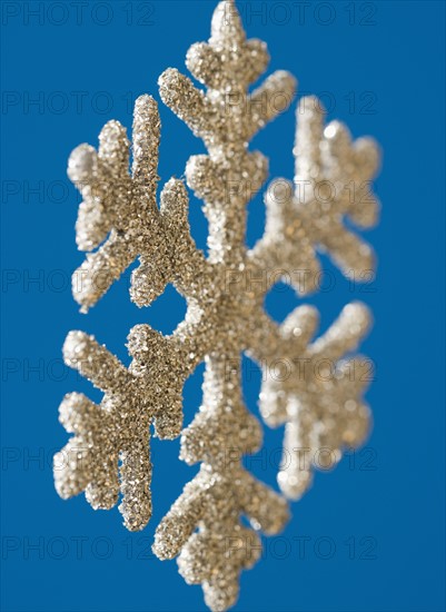 Close up of snowflake ornament. Date : 2008