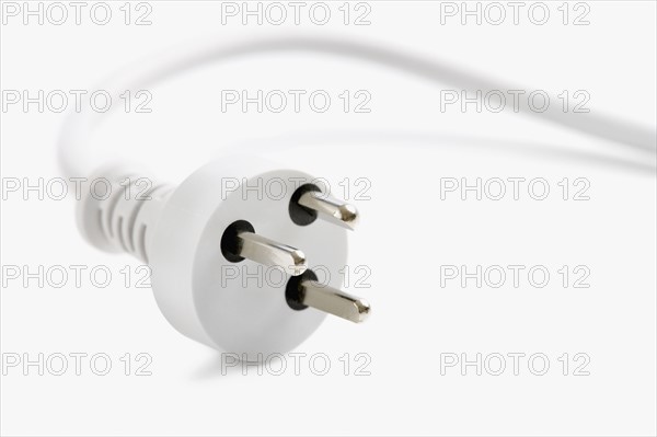 Close up of European plug. Date : 2008