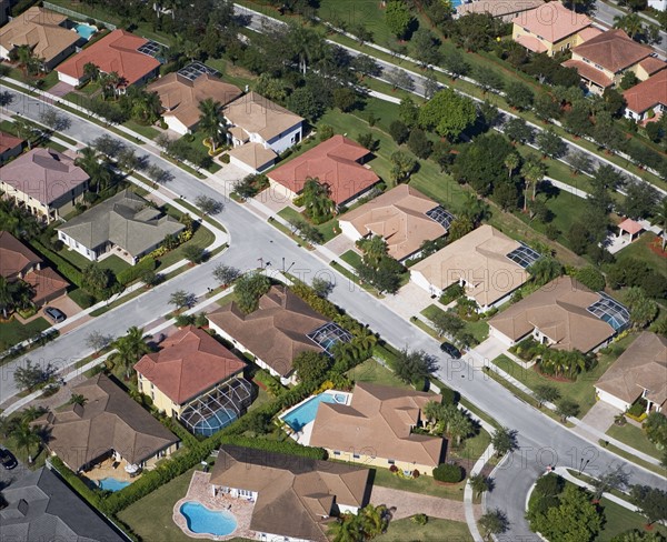 aerial view of housing community. Date : 2008