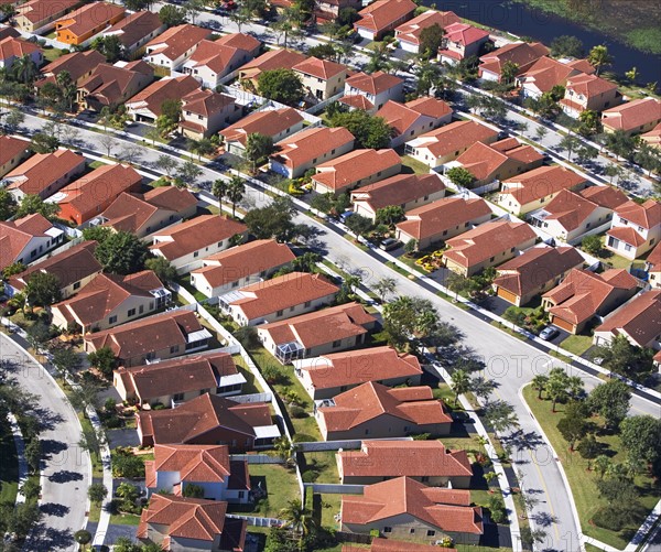 aerial of housing community. Date : 2008