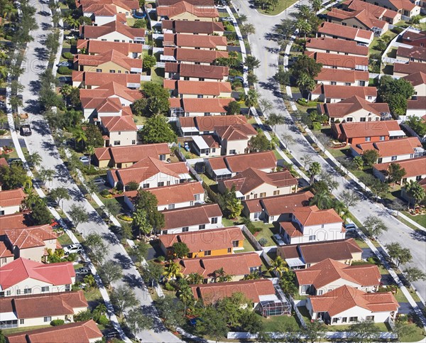 aerial of housing community. Date : 2008