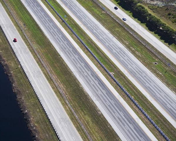 aerial view of roadway,highway. Date : 2008