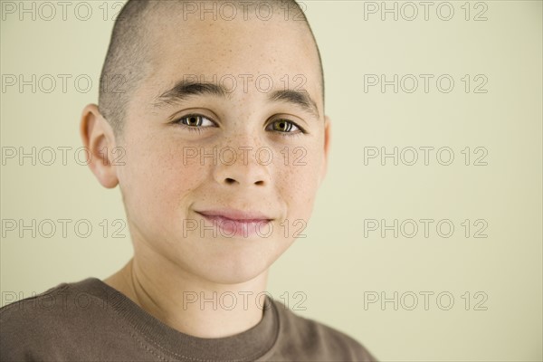 Close up of boy smiling. Date : 2008