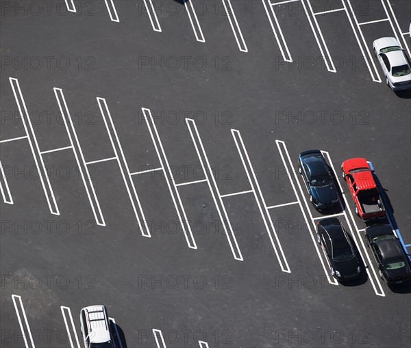 aerial view of parking lot, spaces. Date : 2008