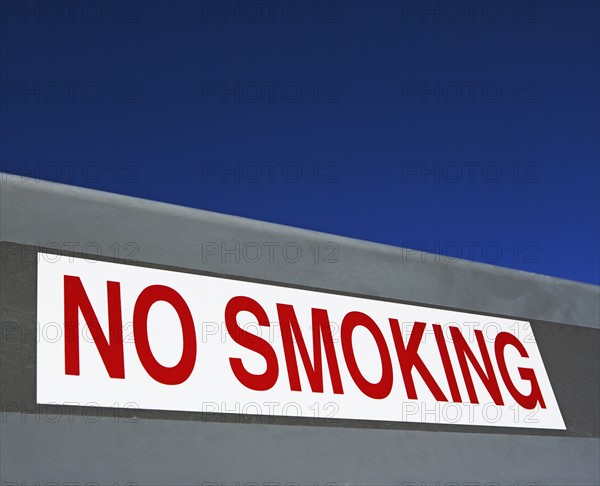 Close up of No Smoking sign. Date : 2008