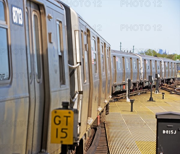 Subway train, New York City, New York, United States. Date : 2008