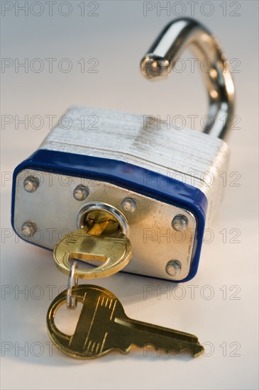 Close up of lock and keys. Date : 2008