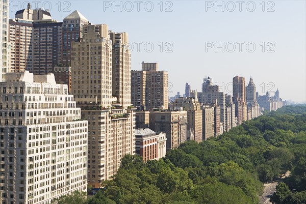 Urban buildings and park. Date : 2008