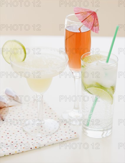 Assorted mixed drinks. Date : 2008