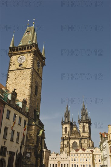 Church and clock tower.