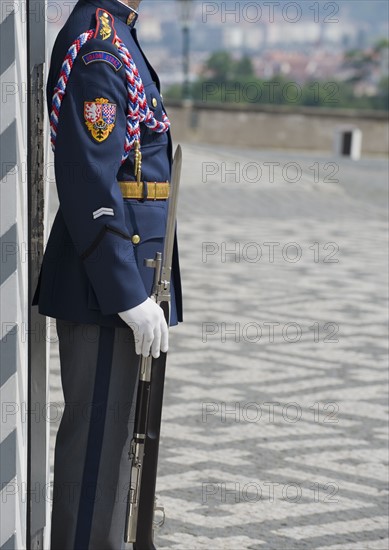 Castle guard on duty.