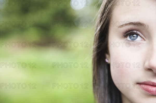 Close up portrait of girl. Date : 2008