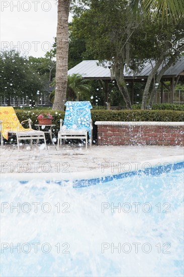 Big splash in swimming pool. Date : 2008