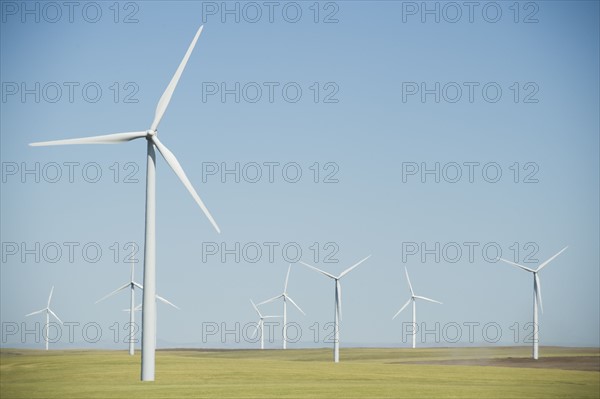 Windmills on wind farm. Date : 2008