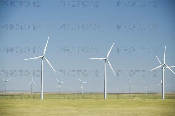 Windmills on wind farm. Date : 2008