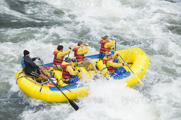 Group whitewater rafting. Date : 2008