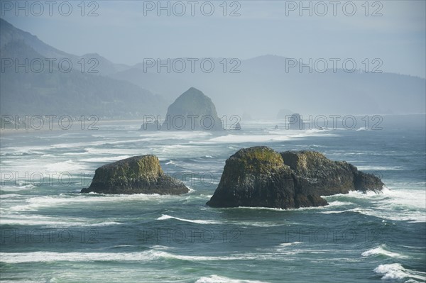 Rock formations in ocean. Date : 2008