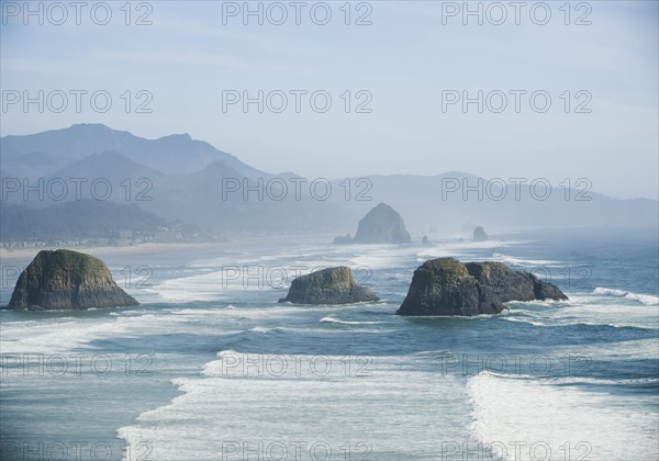 Rock formations in ocean. Date : 2008